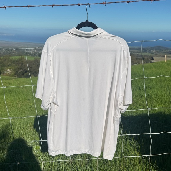 Lululemon White Collared Polo Golf Activewear 
Short sleeve performance snap Xxl - Picture 3 of 4